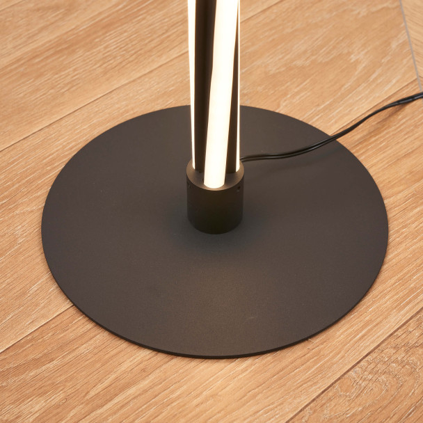 Stable and discreet black round base - Telvo