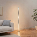 Minimalist black LED floor lamp - Telvo