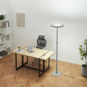 Elegant grey LED floor lamp in modern dining room - Nolan