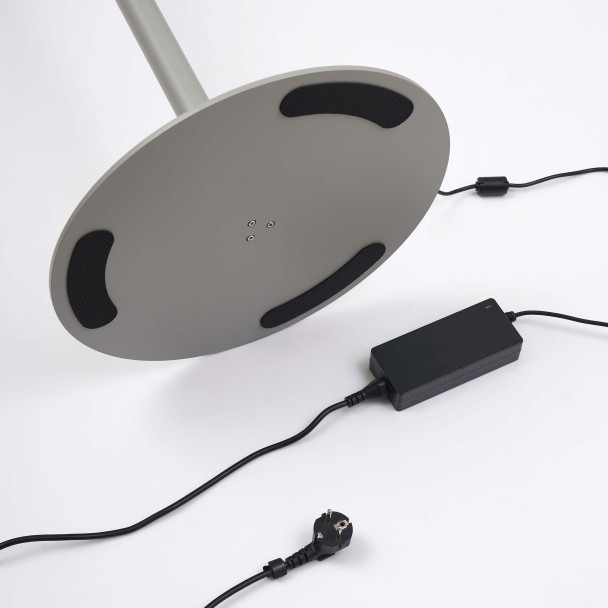 Wide base and included power supply for easy setup - Nolan