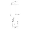 Modern minimalist black floor lamp - Riccardo