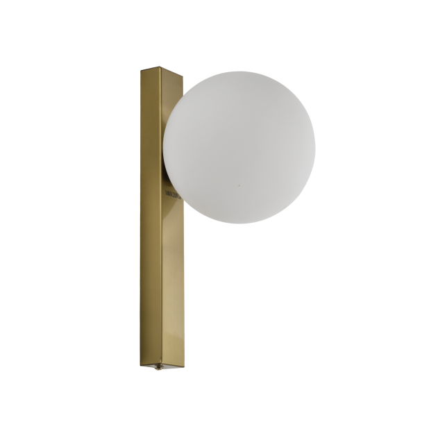 Brass round globe wall lighting contemporary design - Noava