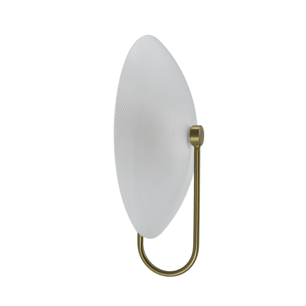 Gold opal glass wall light - Esmée