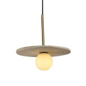 Travertine light fixture natural style - Silvia