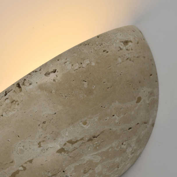 Stone wall lighting bright hallway - Sève