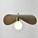 Gold metal light fixture elegant decor - Piuma