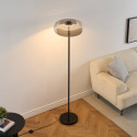 Elegant modern black floor lamp for office - Riccardo