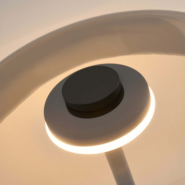Black design floor lamp soft luminous - Riccardo