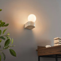 Travertine opaline wall light - Oriane