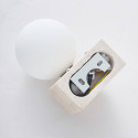 Natural stone travertine lighting - Oriane