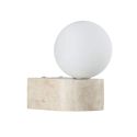 Refined travertine wall lighting - Oriane