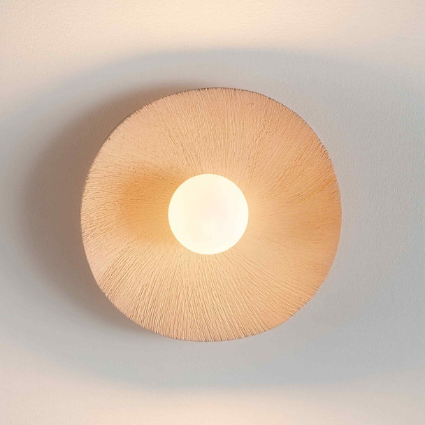 Beige wall fixture soft rounded design - Niria