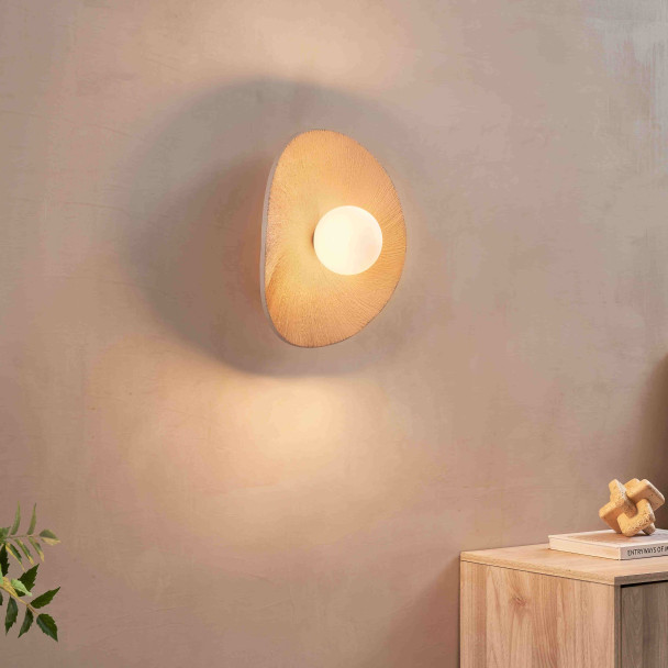 Contemporary natural ceramic wall lighting - Niria