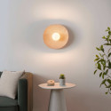 Sculpted ceramic wall light soft glow - Niria