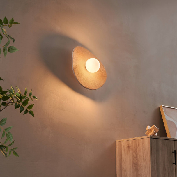 Beige wall light organic shape - Niria
