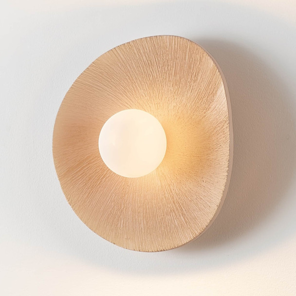 Light ceramic wall light organic design - Niria