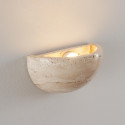 Stone half moon wall light timeless design - Sève