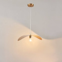 Gold metal pendant hanging light - Piuma