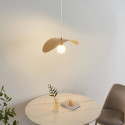 Gold pendant elegant curve - Piuma