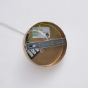 Gold metal light fixture soft glow - Piuma