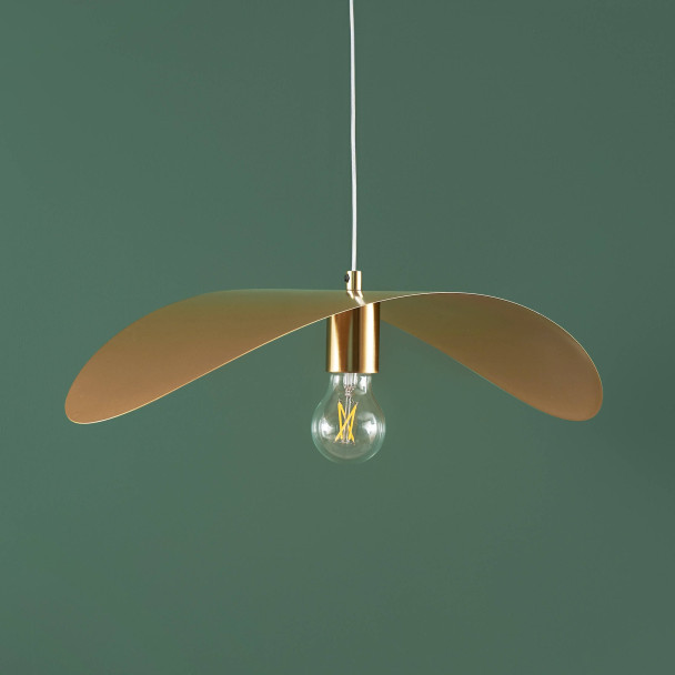 Small gold light fixture - Piuma