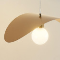 Gold metal pendant design - Piuma