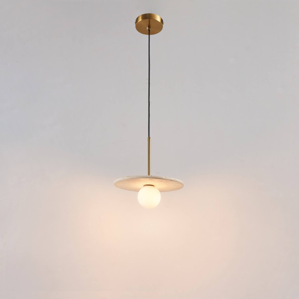 Travertine pendant contemporary style - Silvia