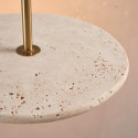 Travertine light fixture luminous halo - Silvia