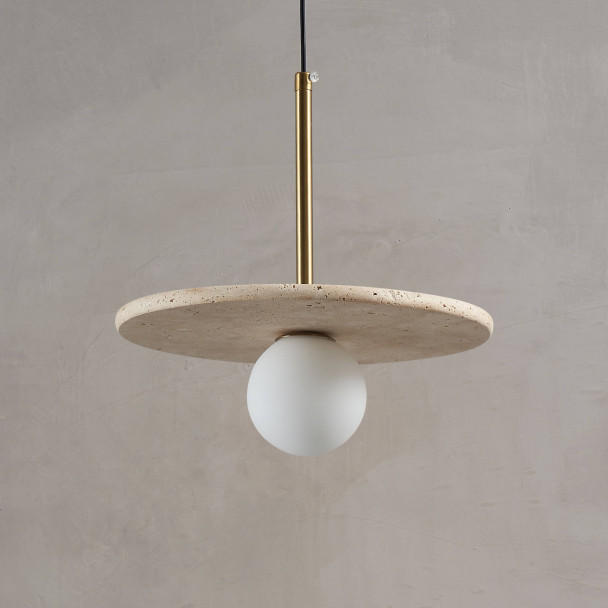 Travertine lighting modern interior - Silvia
