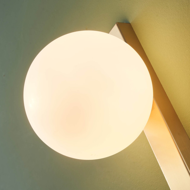 Modern brass wall fixture matte glass - Noava