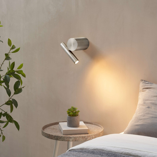 Chrome design reading wall light - Isévia