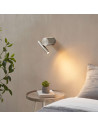 Adjustable and dimmable chrome reading wall light - Isévia