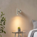Elegant chrome reading wall light - Isévia