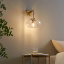 Elegant gold wall light living room - Milenzo