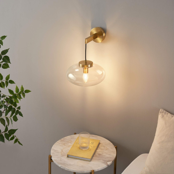 Gold elegance wall light - Milenzo