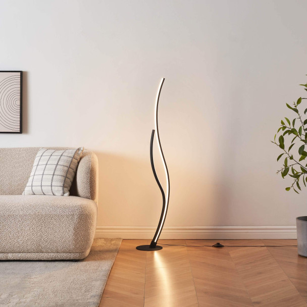Sculptural LED lighting perfect for elegant living room - Ysoria