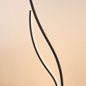 Slim black floor lamp minimalist look - Ysoria