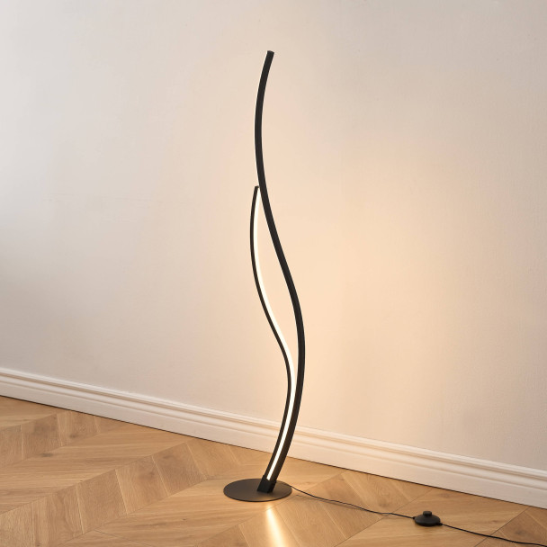 Black design floor lamp perfect for light atmosphere - Ysoria