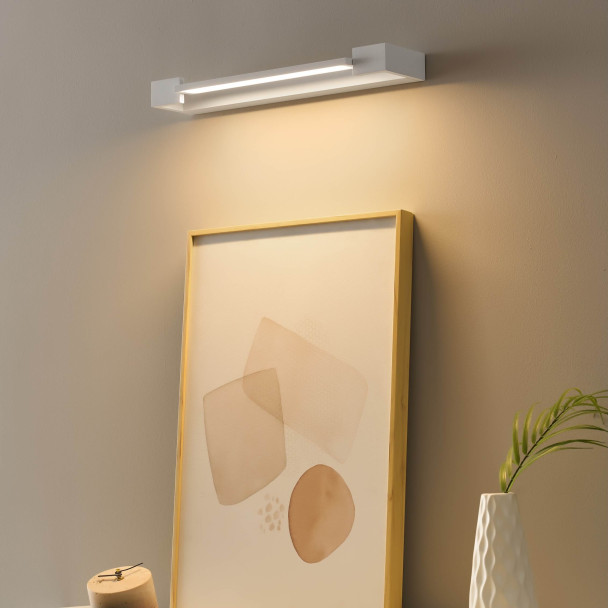 Simple modern white wall lighting - Orlène