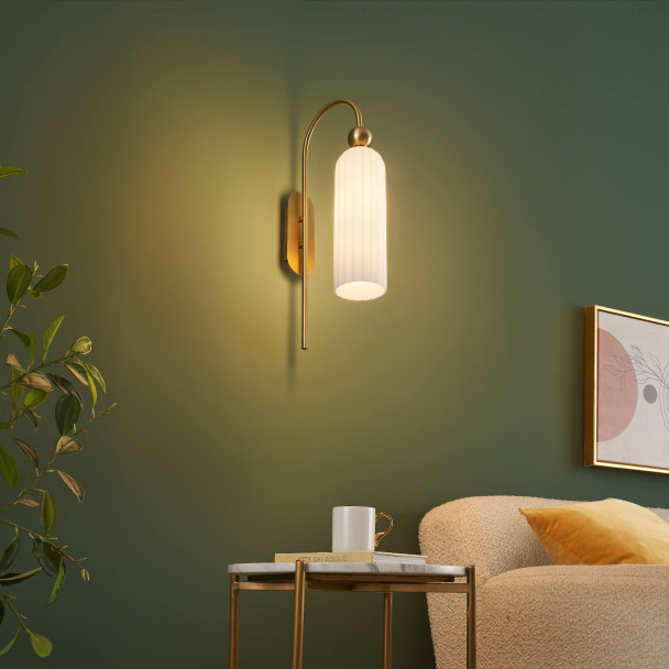 Large glass wall light - Leonora