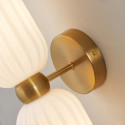 White opal wall light even ambiance - Leonora