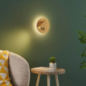 Trendy golden double LED reading light with switch - Bilbao