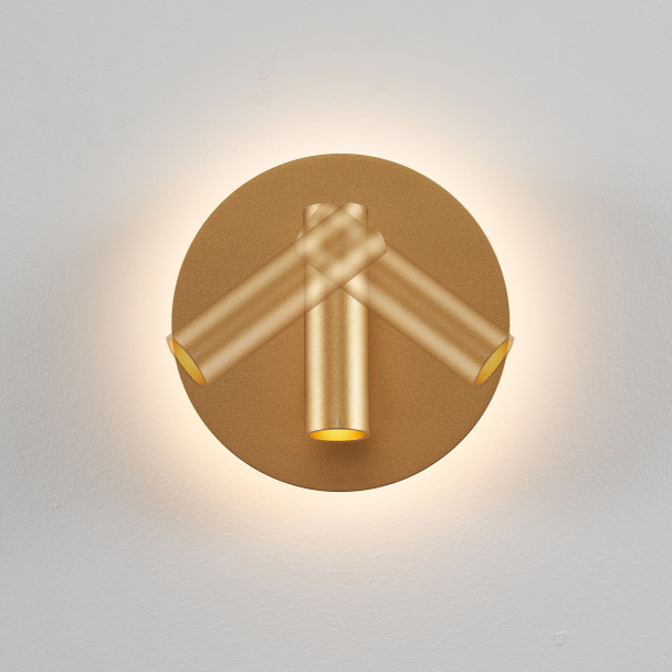 Trendy golden double LED reading light with...