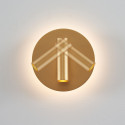 Trendy golden double LED reading light with switch - Bilbao
