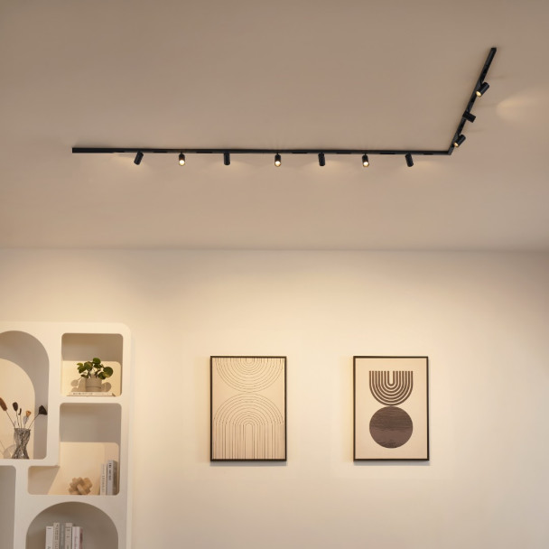 Black magnetic corner track - Lyne