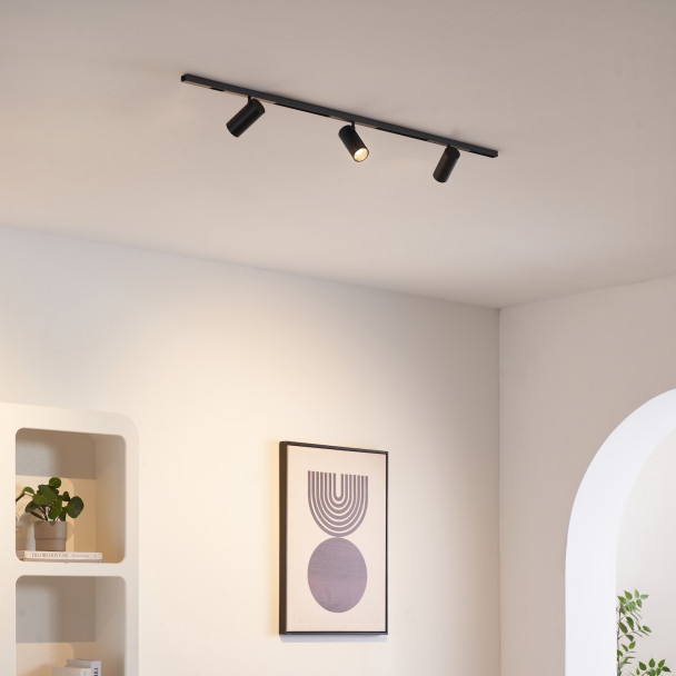 Modern black LED track - Lyne