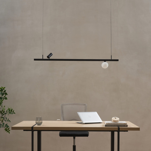 Magnetic spot and globe pendant - Lyne