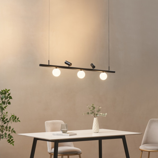 Black LED pendant - Lyne