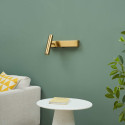 Two brass wall lights | Lodvi