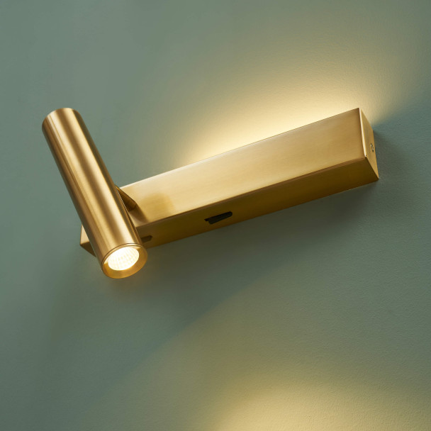 Set of brass LED wall lights | Lodvi